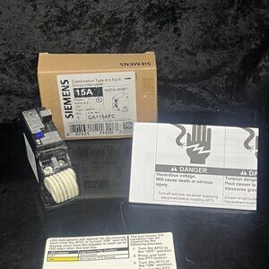QA115AFC SIEMENS 1POLE 15AMP 120V COMBINATION TYPE ARC FAULT CIRCUIT BREAKER NEW